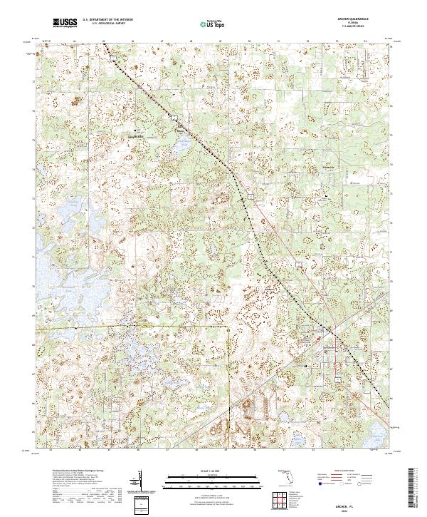 Archer topographic map thumbnail