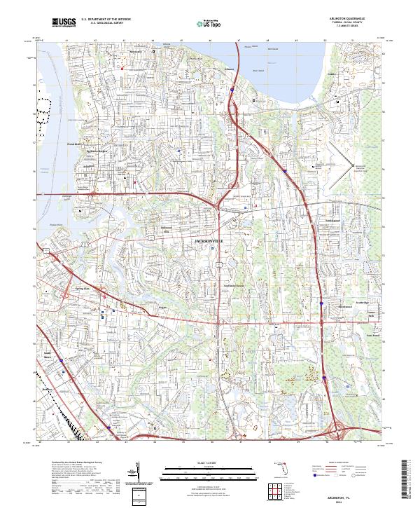 Arlington topographic map thumbnail