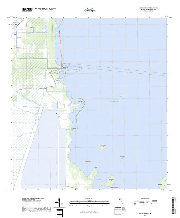 Arsenicker Keys topographic map thumbnail