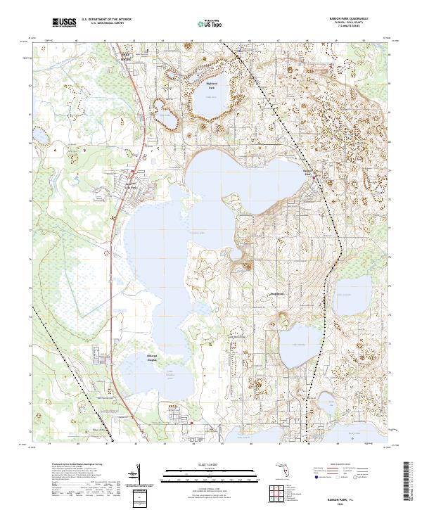 Babson Park topographic map thumbnail