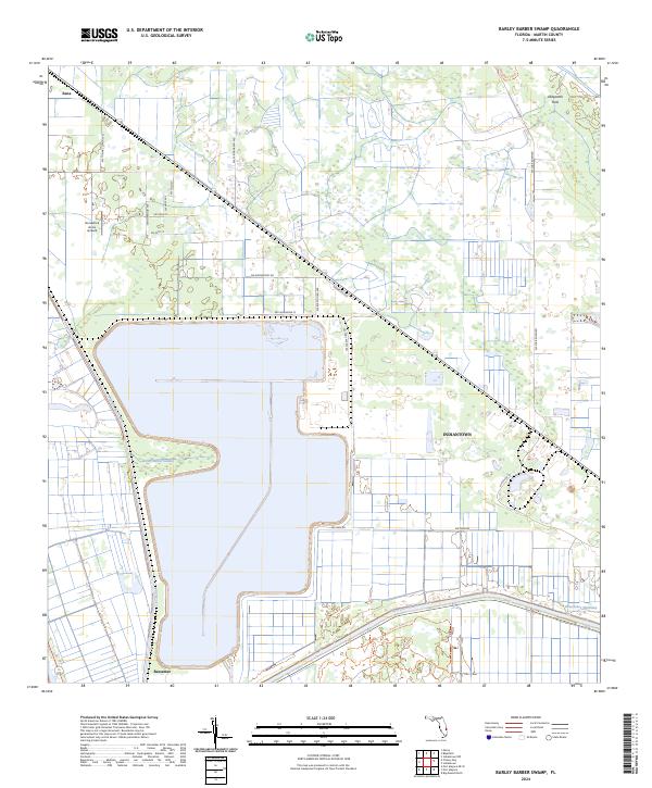 Barley Barber Swamp topographic map thumbnail