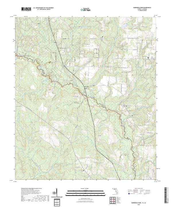 Barrineau Park topographic map thumbnail