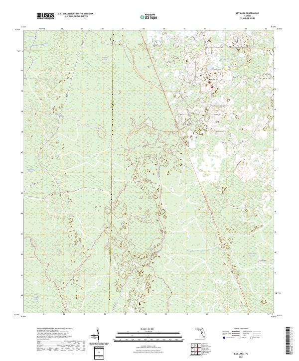 Bay Lake topographic map thumbnail