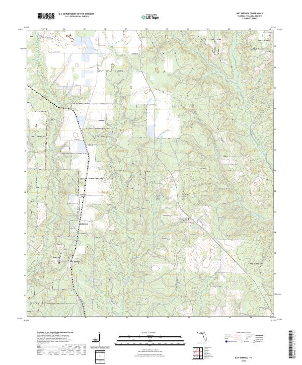 Bay Springs topographic map thumbnail