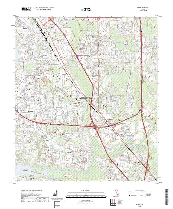 Bayard topographic map thumbnail