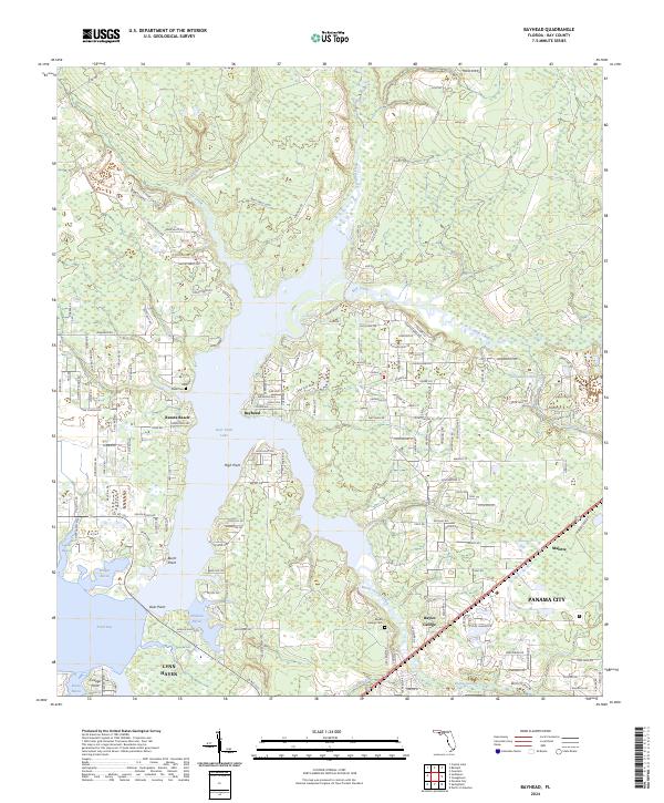 Bayhead topographic map thumbnail