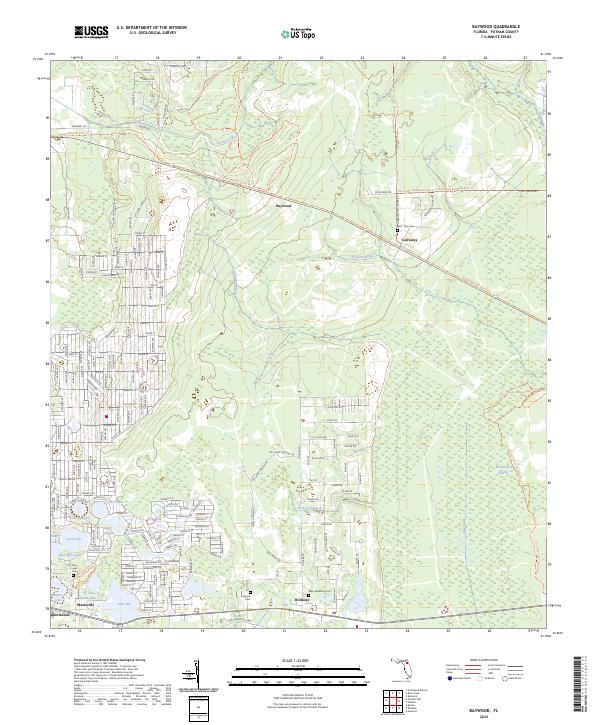 Baywood topographic map thumbnail