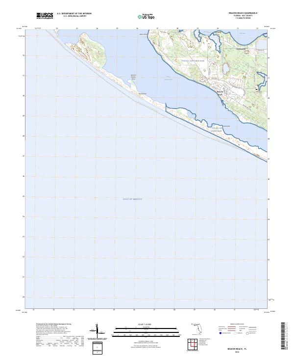 Beacon Beach 2024 topographic map thumbnail