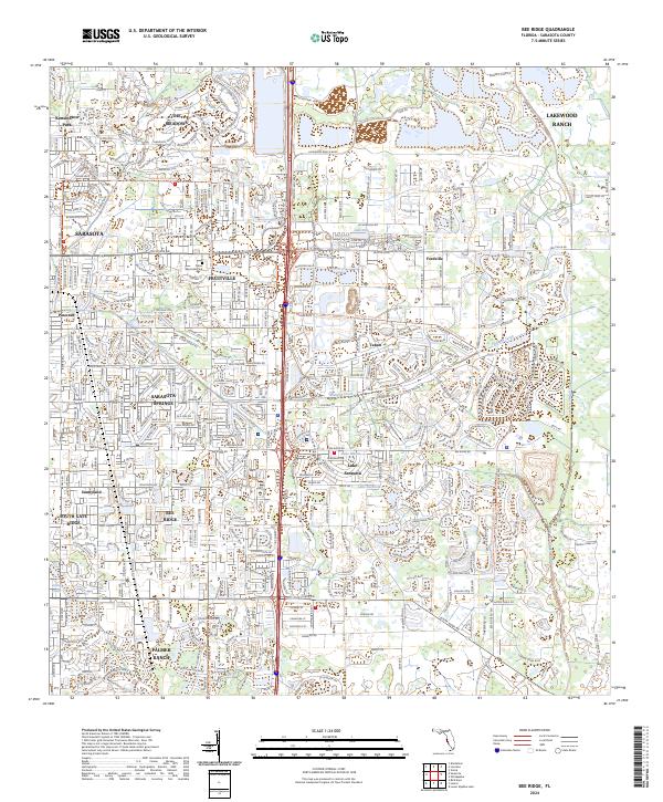 Bee Ridge topographic map thumbnail