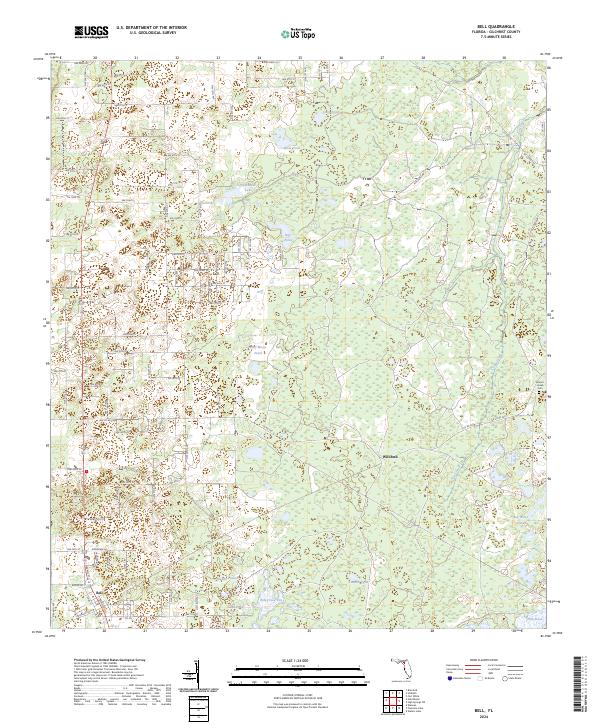 Bell topographic map thumbnail