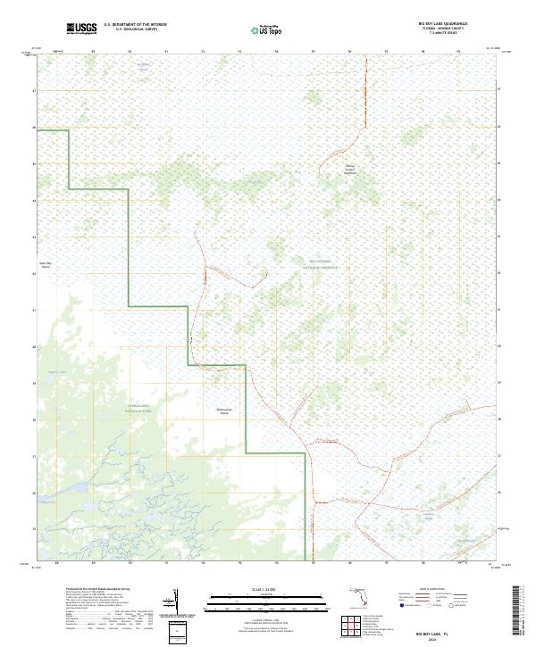 Big Boy Lake topographic map thumbnail