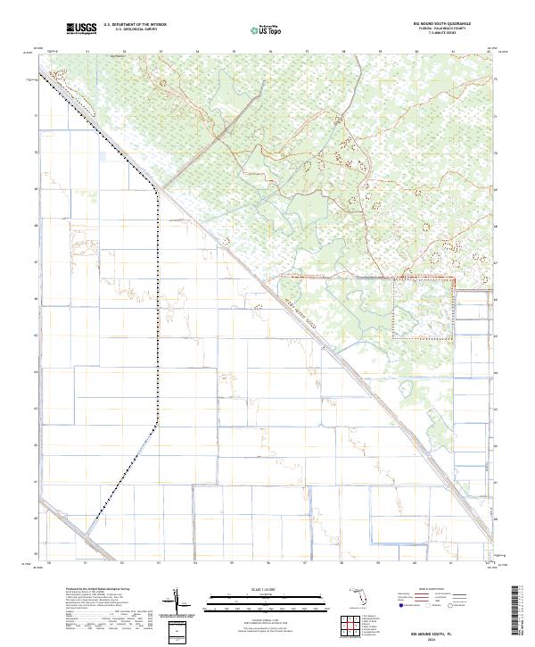 Big Mound South topographic map thumbnail