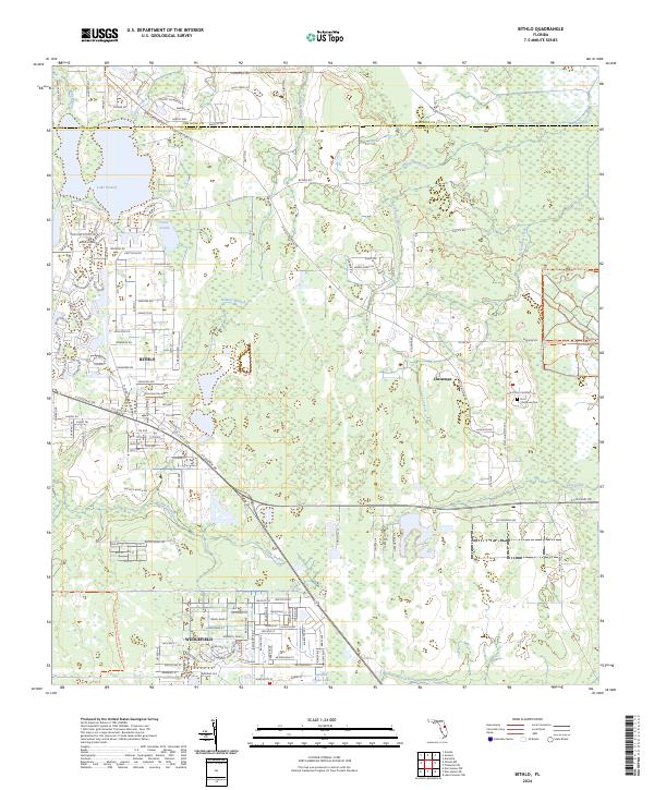 Bithlo topographic map thumbnail