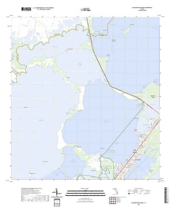 Blackwater Sound topographic map thumbnail