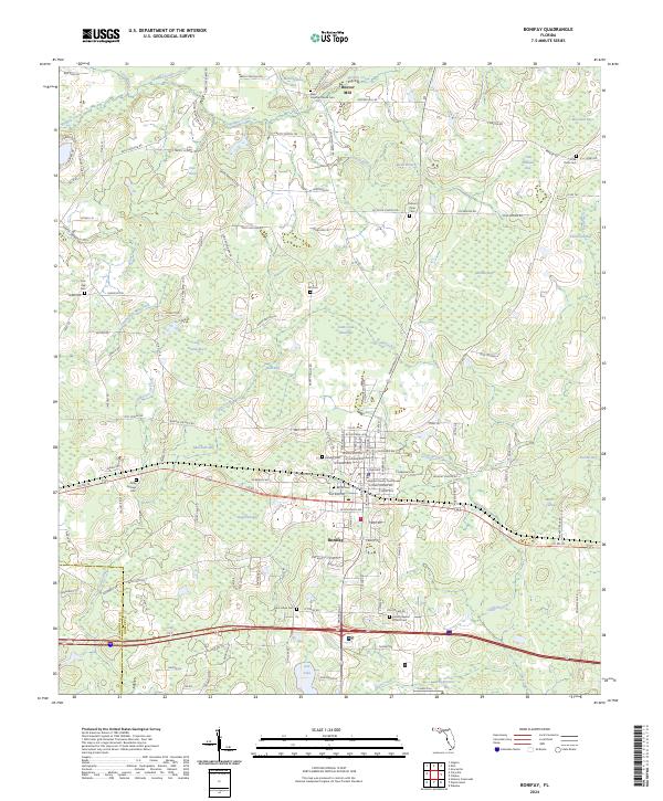 Bonifay topographic map thumbnail