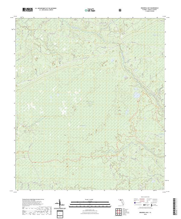 Bradwell Bay topographic map thumbnail