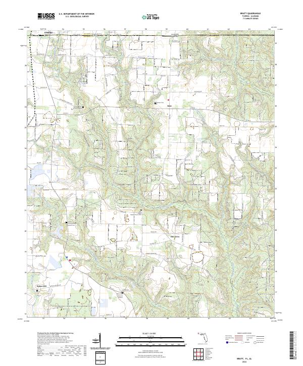 Bratt topographic map thumbnail