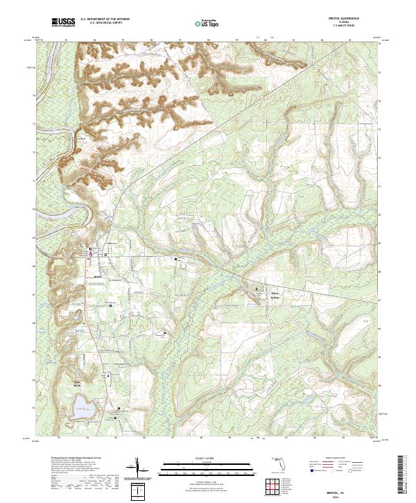 Bristol topographic map thumbnail