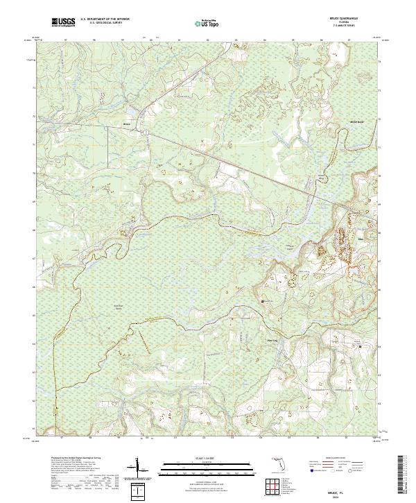 Bruce topographic map thumbnail