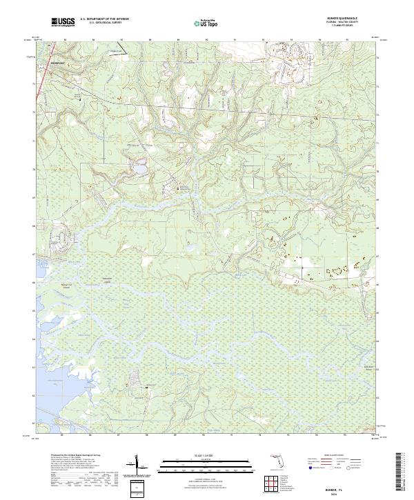 Bunker topographic map thumbnail