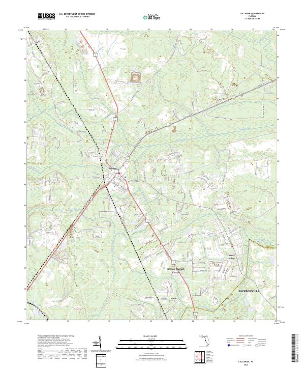 Callahan topographic map thumbnail