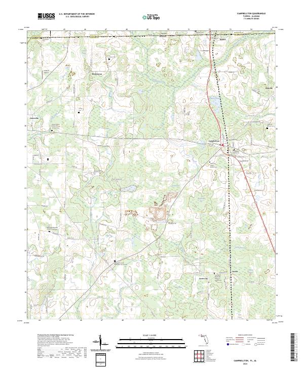 Campbellton topographic map thumbnail