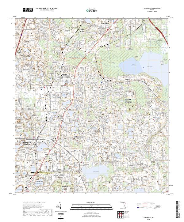 Casselberry topographic map thumbnail