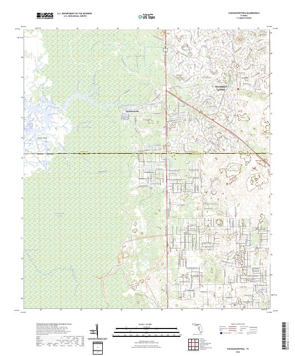 Chassahowitzka topographic map thumbnail