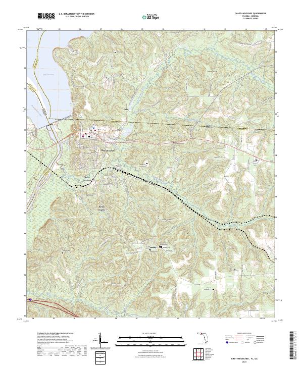Chattahoochee topographic map thumbnail