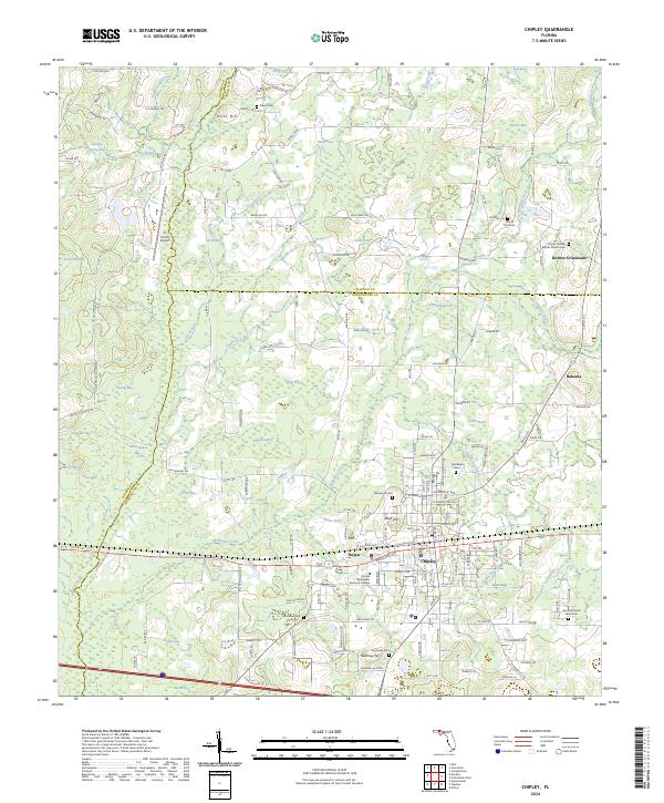 Chipley topographic map thumbnail