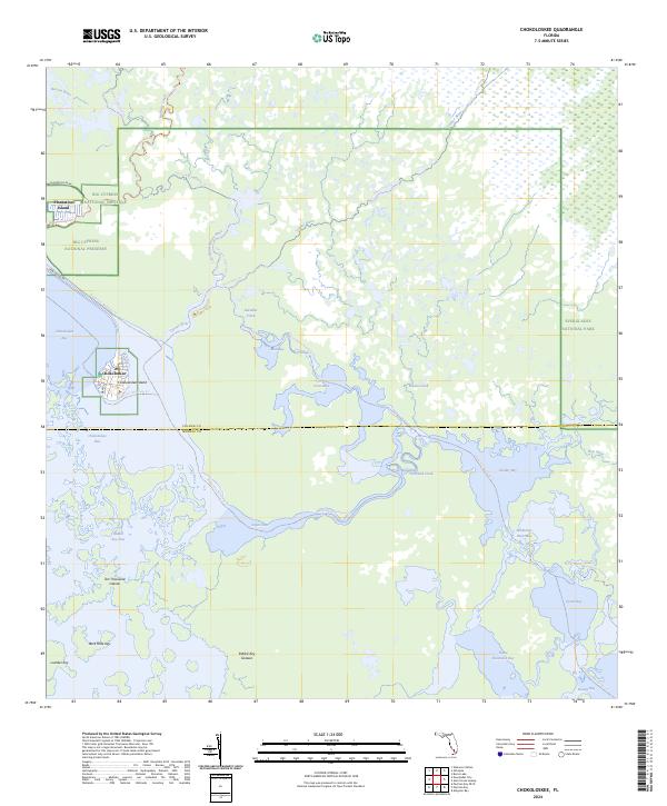 Chokoloskee 2024 topographic map thumbnail
