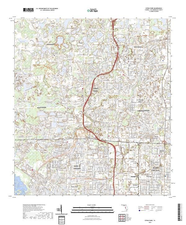 Citrus Park topographic map thumbnail