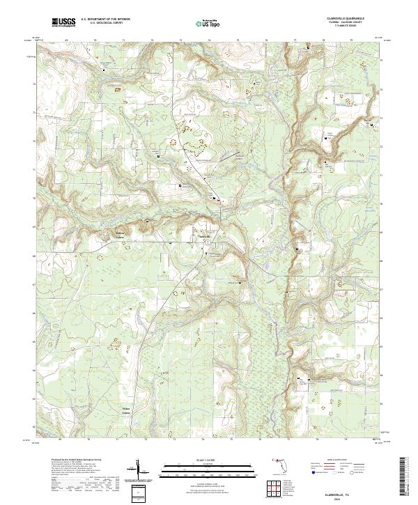 Clarksville topographic map thumbnail