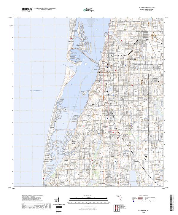 Clearwater 2024 topographic map thumbnail