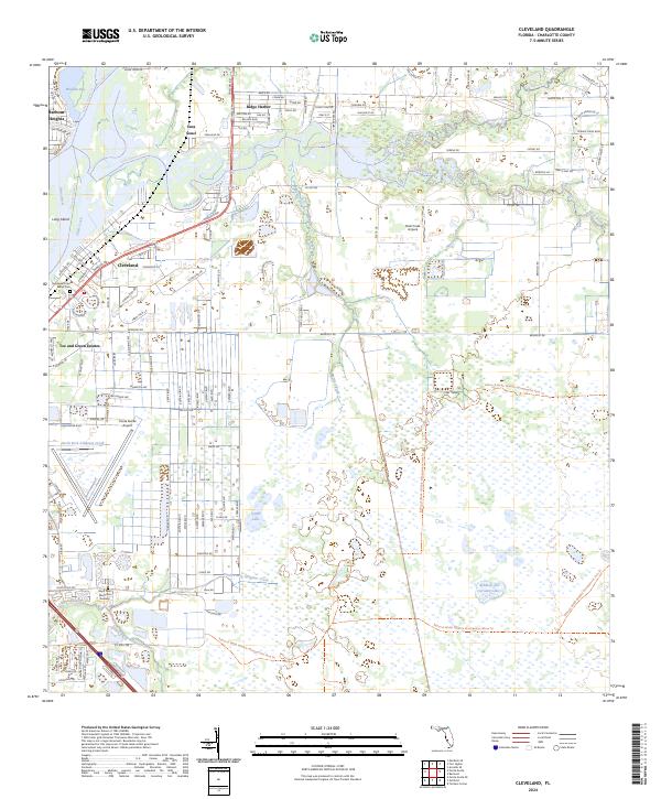 Cleveland topographic map thumbnail