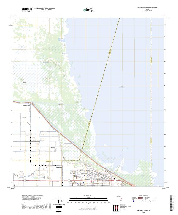 Clewiston North topographic map thumbnail