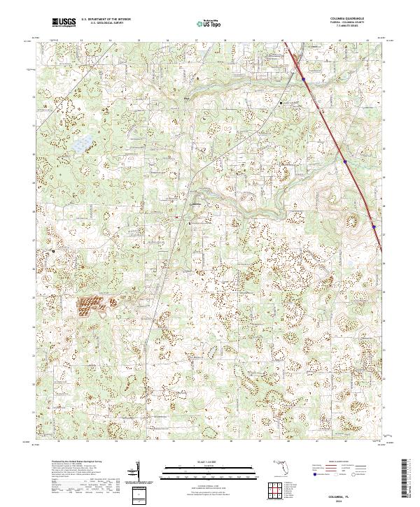 Columbia topographic map thumbnail