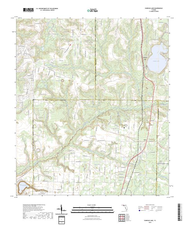 Compass Lake topographic map thumbnail
