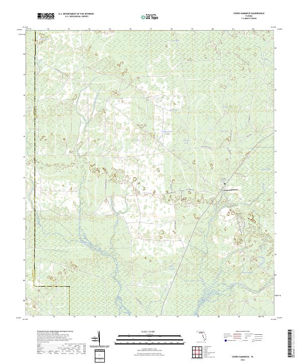 Cooks Hammock topographic map thumbnail