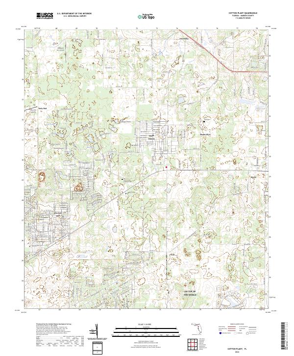 Cotton Plant topographic map thumbnail