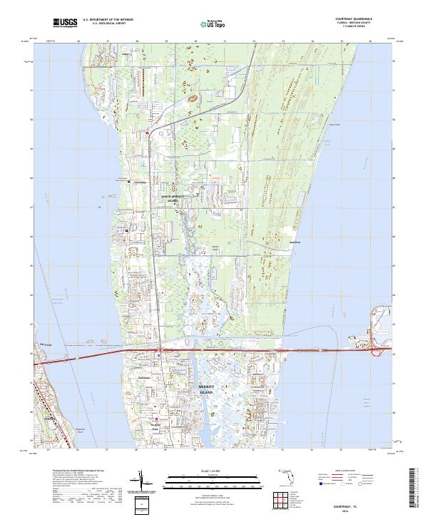 Courtenay topographic map thumbnail