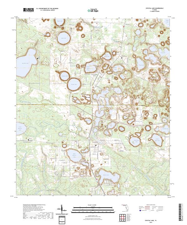 Crystal Lake topographic map thumbnail