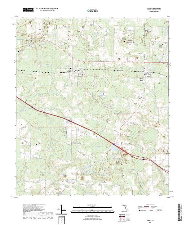 Cypress topographic map thumbnail
