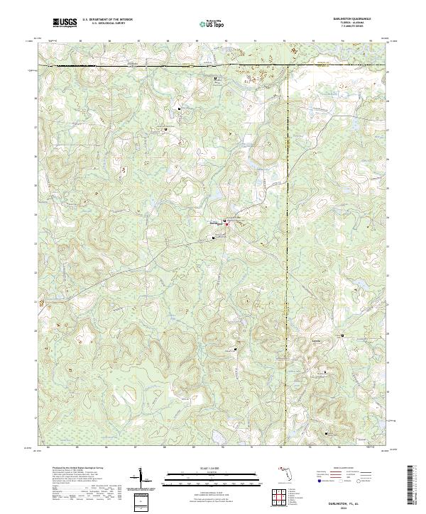 Darlington topographic map thumbnail