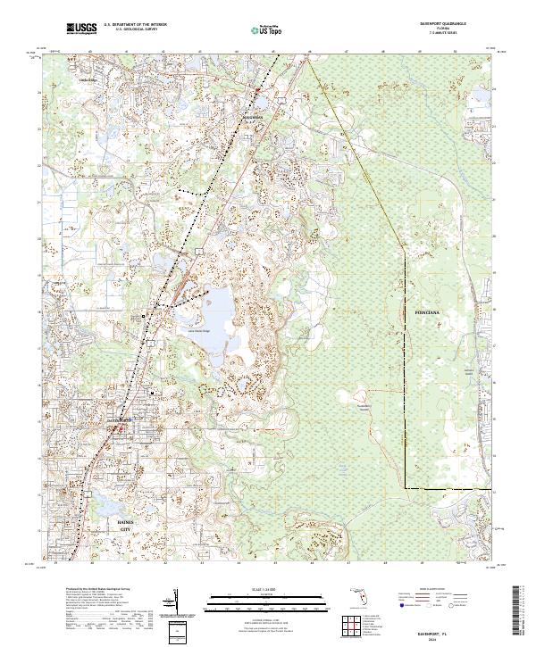 Davenport topographic map thumbnail