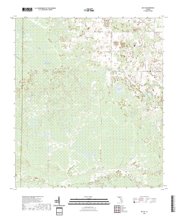 Day SE topographic map thumbnail