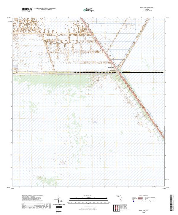 Deem City topographic map thumbnail