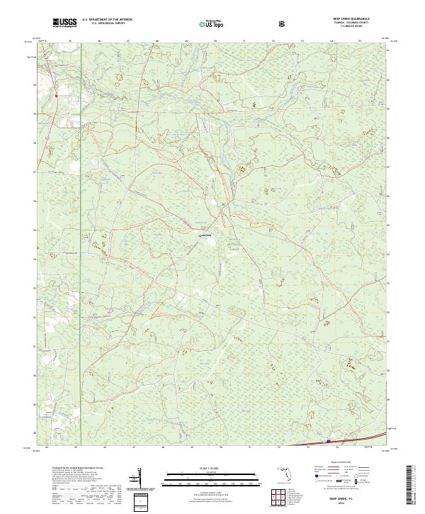 Deep Creek topographic map thumbnail