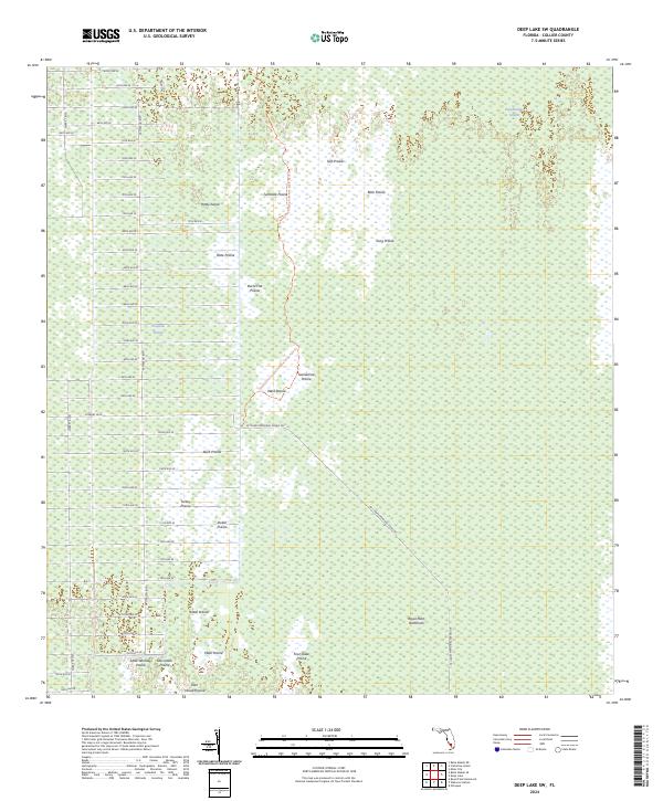 Deep Lake SW topographic map thumbnail