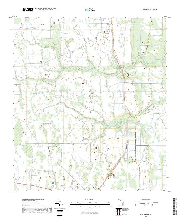 Deer Park NW topographic map thumbnail